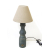 Lampa stołowa ceramiczna betonowa z abażurem 55cm